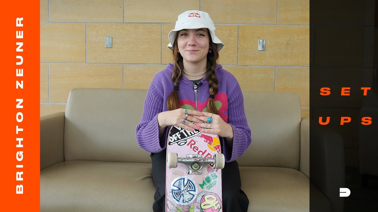 Setups: Brighton Zeuner’s Dipped-in Pink Frog Skateboard