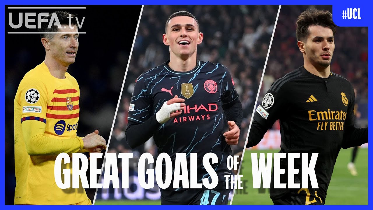 #UCL Great Goals Round of 16 1st leg | Lewandowski, Foden, Brahim...