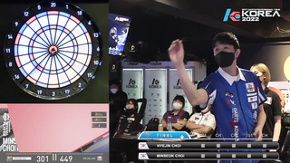 HYE JIN CHOI vs MIN SEOK CHOI FINAL, 2022 SOFT DARTS PROFESSIONAL TOUR KOREA 6차