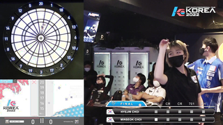 HYE JIN CHOI vs MIN SEOK CHOI FINAL, 2022 SOFT DARTS PROFESSIONAL TOUR KOREA 6차