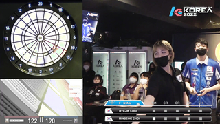 HYE JIN CHOI vs MIN SEOK CHOI FINAL, 2022 SOFT DARTS PROFESSIONAL TOUR KOREA 6차