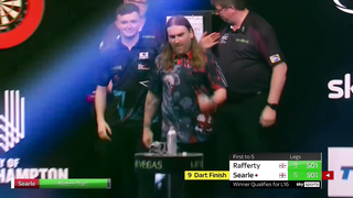 NINE DARTER! Ryan Searle v Nathan Rafferty - 2023 Mr Vegas Grand Slam of Darts