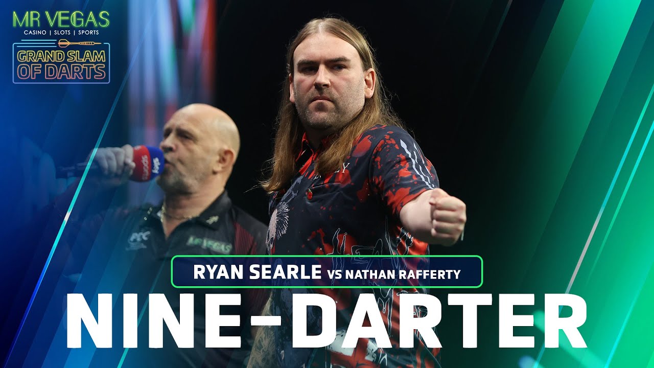 NINE DARTER! Ryan Searle v Nathan Rafferty - 2023 Mr Vegas Grand Slam of Darts