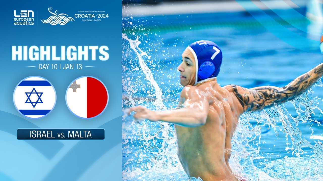 Israel vs. Malta Highlights | Classifications | European Water Polo Championships 2024