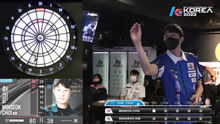 【MIN SEOK CHOI vs BONG WOO KIM】 SEMI FINAL, 2022 SOFT DARTS PROFESSIONAL TOUR KOREA 6차