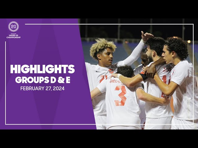 Men’s Under-20 Qualifiers | Matchday 5 Groups D & E