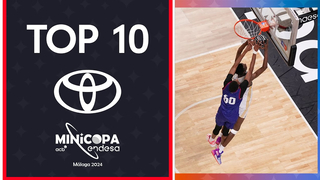 Mohamed Dabone shines in the Top 10 Toyota of the Minicopa Endesa 2024 | Minicopa Endesa Málaga 2024