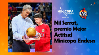 Nil Serrat, award for the BEST ATTITUDE in the Minicopa Endesa | Minicopa Endesa Málaga 2024
