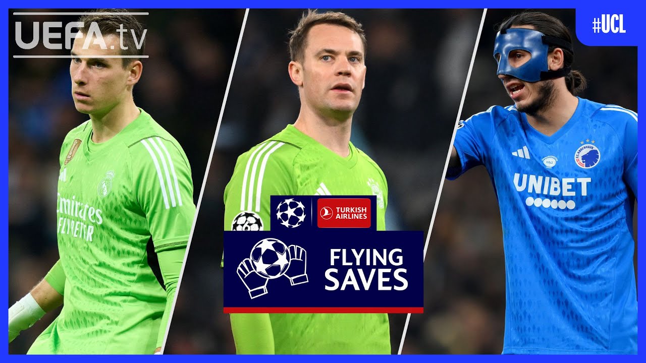 #UCL Great Saves Round of 16 1st leg | Samba, Donnarumma, Ramsdale...
