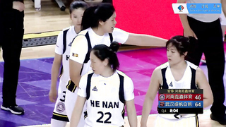 Exciting moments as Henan faces off against Wuhan Shengfan Baihe in women's basketball action.