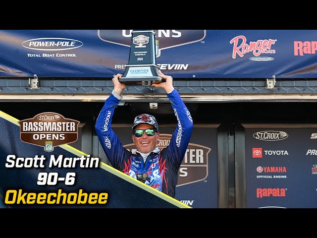 Scott Martin wins 2024 Bassmaster Open at Lake Okeechobee with 90 pounds, 6 ounces