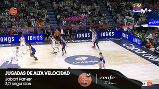 The Copa del Rey at Full Speed" captures the essence of the intense basketball action and excitement of the Copa del Rey Málaga 2024.