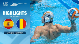 Spain vs. Romania Highlights | Quarter Finals | European Water Polo Championships 2024