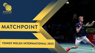 Match point - Milan Dratva vs Joakim Oldorff - MS, SF - Welsh Int. 2023