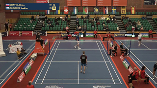 Match point - Milan Dratva vs Joakim Oldorff - MS, SF - Welsh Int. 2023