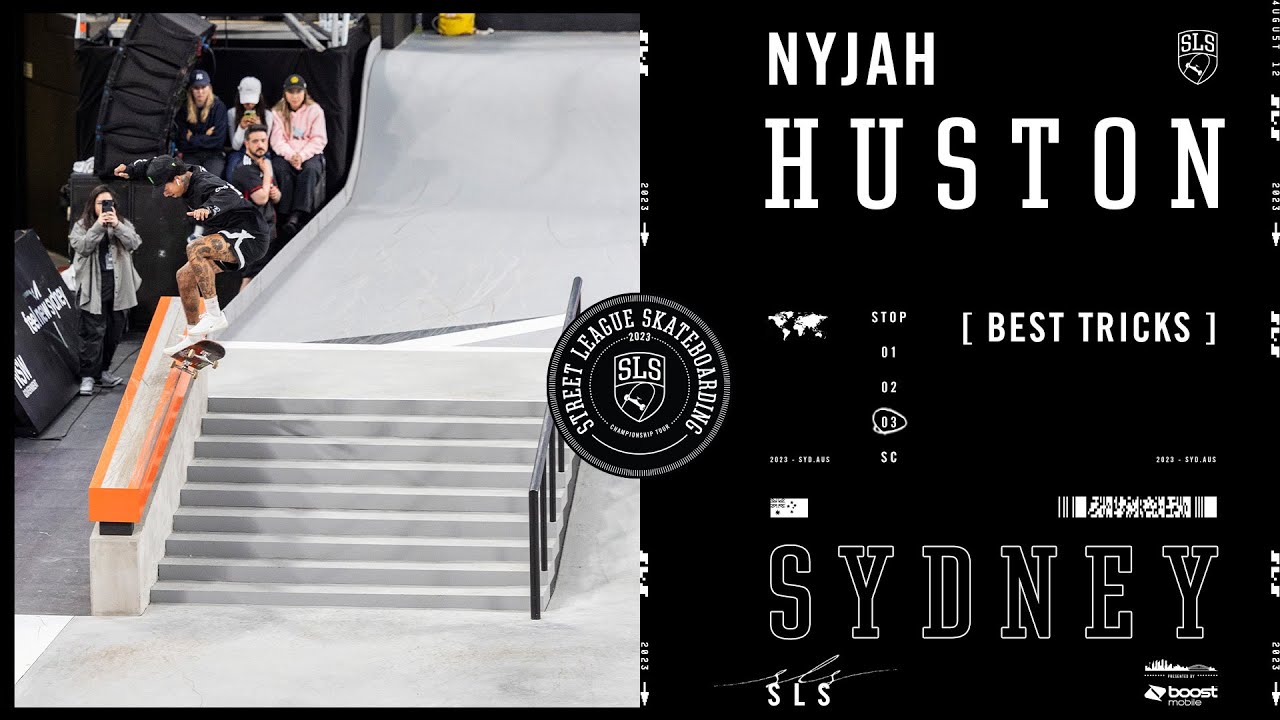 Nyjah Huston's 3rd Place Finish at SLS Sydney | Best Tricks