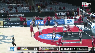 HE HAD THE GAME-WINNER! | HIGHLIGHTS | FLAMENGO 83 x 82 PAULISTANO | SUPER 8 CUP 2024 | SEMIFINAL