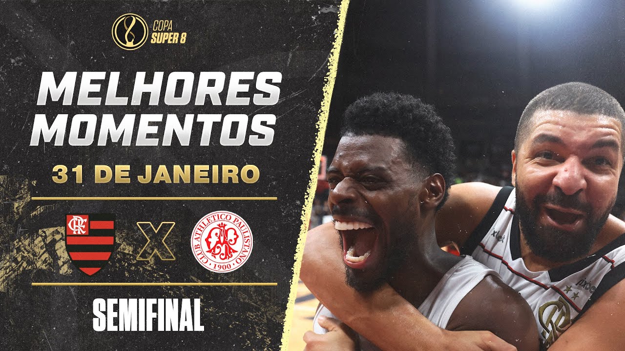 HE HAD THE GAME-WINNER! | HIGHLIGHTS | FLAMENGO 83 x 82 PAULISTANO | SUPER 8 CUP 2024 | SEMIFINAL
