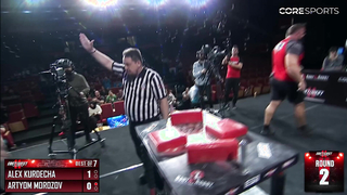 Artyom Morozov vs Alex Kurdecha World Title Superheavyweight Left Arm - Highlights