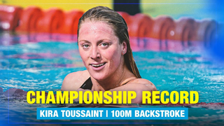 CHAMPIONSHIP RECORD | Kira Toussaint - 100m Backstroke | European Aquatics