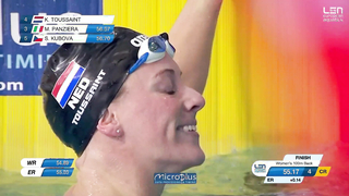 CHAMPIONSHIP RECORD | Kira Toussaint - 100m Backstroke | European Aquatics
