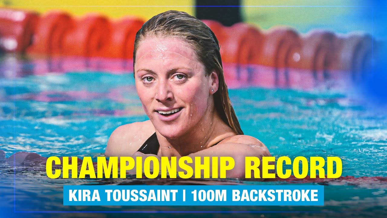 CHAMPIONSHIP RECORD | Kira Toussaint - 100m Backstroke | European Aquatics
