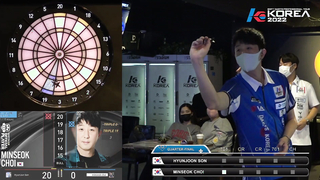 HYUN JOON SON vs MIN SEOK CHOI QUARTER-FINAL, 2022 SOFT DARTS PROFESSIONAL TOUR KOREA 4차
