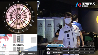 HYUN JOON SON vs MIN SEOK CHOI QUARTER-FINAL, 2022 SOFT DARTS PROFESSIONAL TOUR KOREA 4차