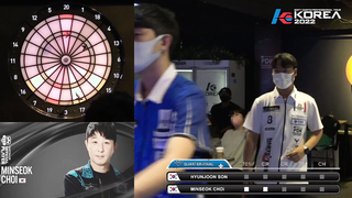 HYUN JOON SON vs MIN SEOK CHOI QUARTER-FINAL, 2022 SOFT DARTS PROFESSIONAL TOUR KOREA 4차