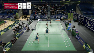 Match point - Fruergaard / Thygesen vs Stoeva / Stoeva - WD, Final - Irish Open 2023