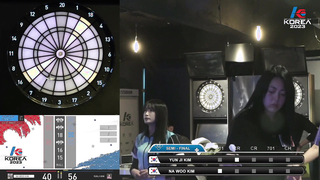 YUN JI KIM vs NA WOO KIM SEMI-FINAL, 2023 SOFT DARTS PROFESSIONAL TOUR LADIES KOREA 5차