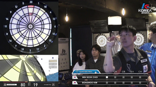 MIN SEOK CHOI vs BONG WOO KIM QUARTER-FINAL, 2023 SOFT DARTS PROFESSIONAL TOUR KOREA 3차