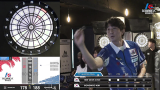 MIN SEOK CHOI vs BONG WOO KIM QUARTER-FINAL, 2023 SOFT DARTS PROFESSIONAL TOUR KOREA 3차