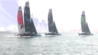 Day 1 Highlights // Emirates Dubai Sail Grand Prix presented by P&O Marinas