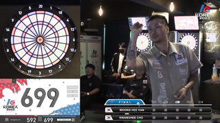 WOONG HEE HAN vs KWANG HEE CHO FINAL, 2023 SOFT DARTS PROFESSIONAL TOUR KOREA