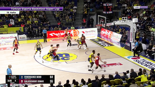 Fenerbahçe Beko defeated Galatasaray Ekmas with a score of 90-74 in a match of the Turkish Basketball Super League