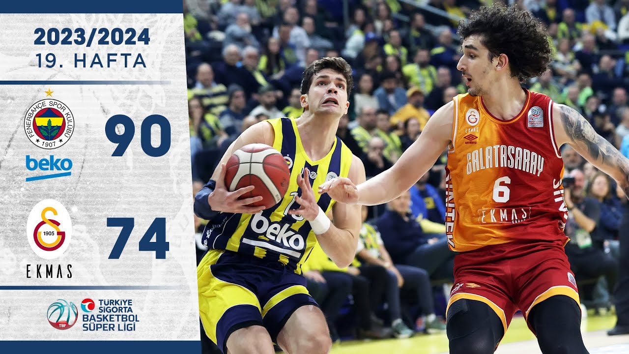 Fenerbahçe Beko defeated Galatasaray Ekmas with a score of 90-74 in a match of the Turkish Basketball Super League
