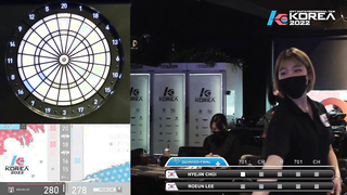 HYE JIN CHOI vs RO EUN LEE SEMI-FINAL, 2022 SOFT DARTS PROFESSIONAL TOUR LADIES KOREA 6