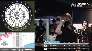 HYE JIN CHOI vs RO EUN LEE SEMI-FINAL, 2022 SOFT DARTS PROFESSIONAL TOUR LADIES KOREA 6