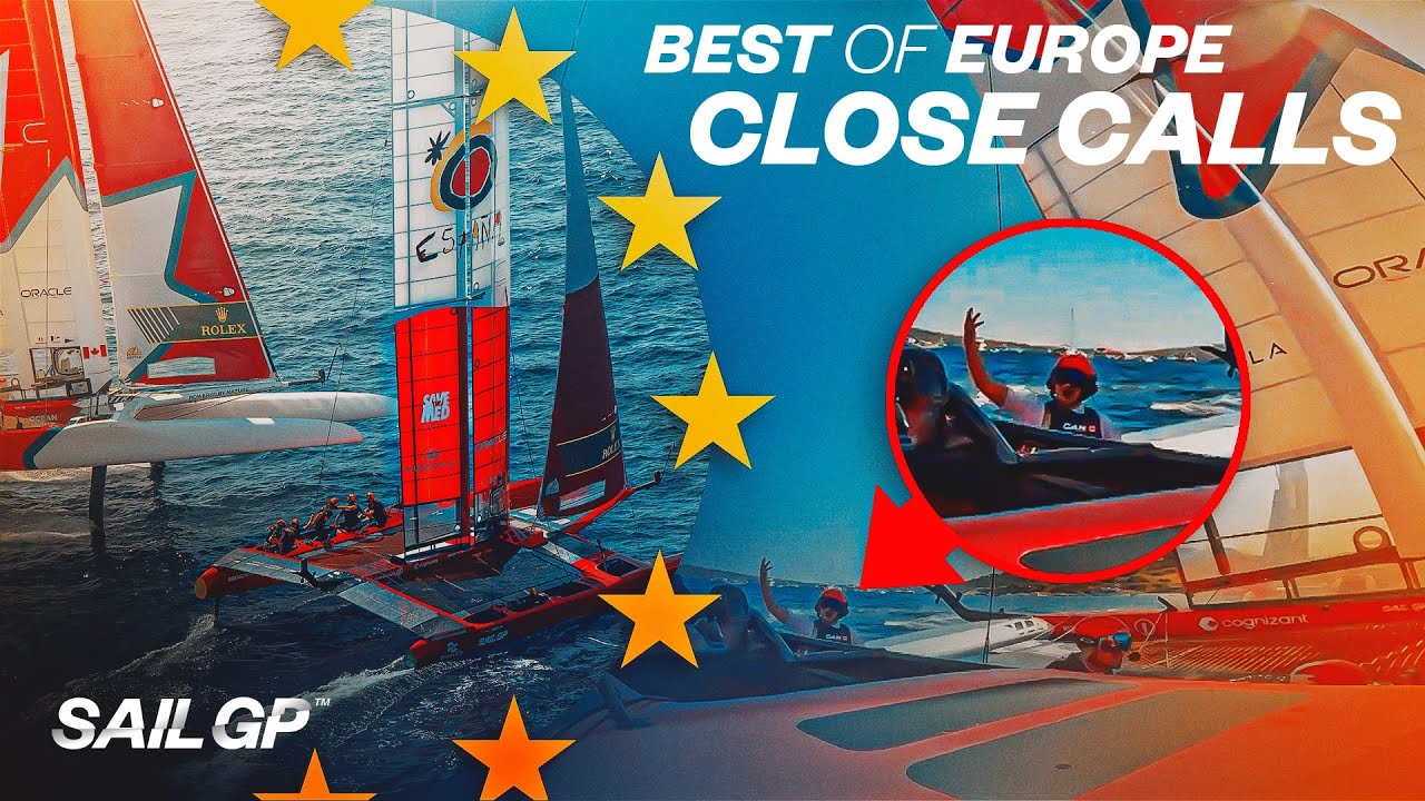 The closest calls from Saint-Tropez, Taranto and Cádiz | SailGP