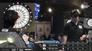 MIN SEOK CHOI vs TAE HOON KIM QUARTER-FINAL, 2023 SOFT DARTS PROFESSIONAL TOUR KOREA 4