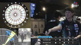 MIN SEOK CHOI vs TAE HOON KIM QUARTER-FINAL, 2023 SOFT DARTS PROFESSIONAL TOUR KOREA 4