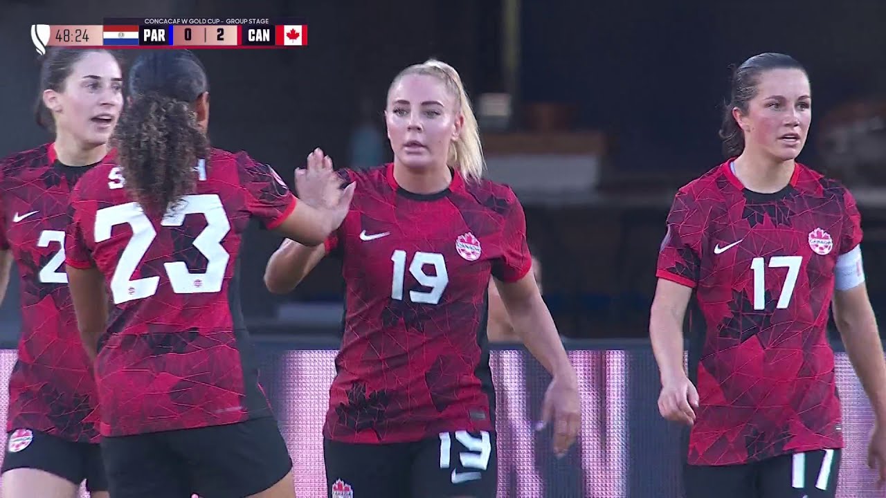 W Gold Cup | Paraguay vs Canada | Adriana Leon is a hat trick hero