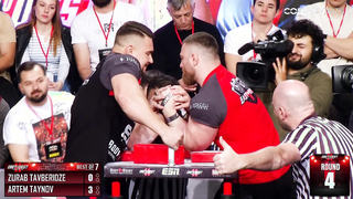 Artem Taynov vs Zurab Tavberidze 95kg World Title Left Arm - Highlights