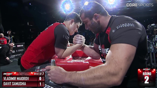 Davit Samushia vs Vladimir Maiorov World Title Match 85kg Right Arm-Highlights