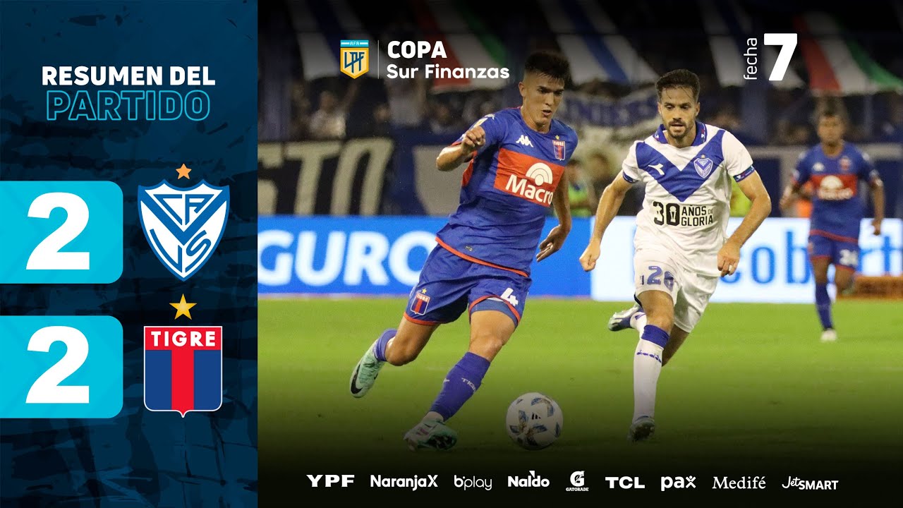 VÉLEZ 2 - 2 TIGRE | Match Summary | #CopaSurFinanzas 2024