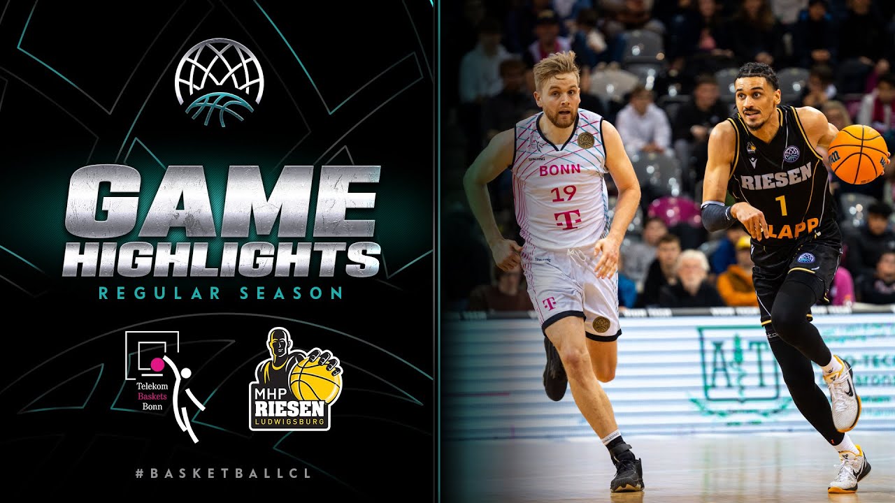 Telekom Baskets Bonn v MHP RIESEN Ludwigsburg | Gameday 2 | Highlights | #BasketballCL 2023-24