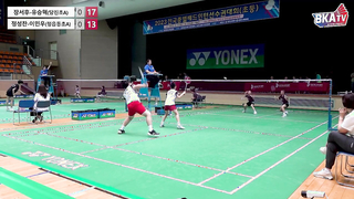 2023 National Badminton Championships for Elementary School Boys' Team Final: Boys' Doubles 1, Jang Seo-hu and Yoo Seung-hyuk (Dangjin Elementary A) vs. Jung Seong-chan and Lee Min-woo (Jeongeupdong Elementary A) [badminton game]
