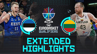 Estonia  vs Lithuania | Extended Highlights | FIBA EuroBasket 2025 Qualifiers