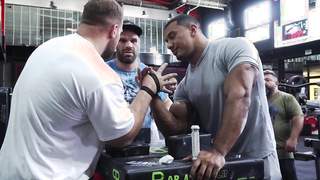 Kirill Sarychev vs Larry Wheels Arm Wrestling Dubai